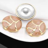 20MM The metal is round beautiful snap button charms