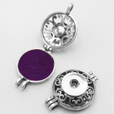 20MM Snaps button jewelry wholesale Love Flower Metal Aromatherapy/Essential Oil Diffuser perfume Bead Chain Pendant