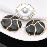 20MM The metal is round beautiful snap button charms