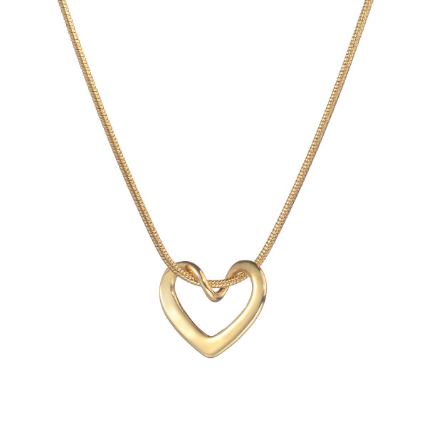 Stainless steel love pendant necklace