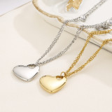 Stainless steel love necklace bracelet set