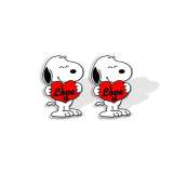 Cartoon peanut cartoon Snoopy little yellow bird resin earrings