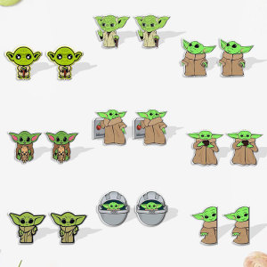 Yoda Baby Star Wars Animation Acrylic DIY Earrings