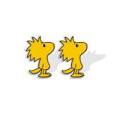 Cartoon peanut cartoon Snoopy little yellow bird resin earrings