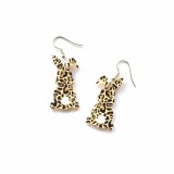 Easter Acrylic cute leopard rabbit earrings