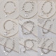 Stainless steel pearl round pendant splicing chain bracelet