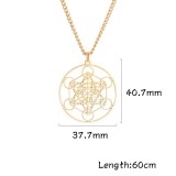 Stainless steel hollow pendant supernatural moon goddess necklace