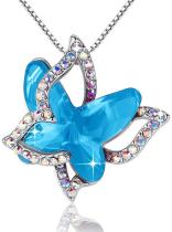 Crystal butterfly necklace