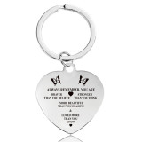 Stainless steel key chain pendant love pendant