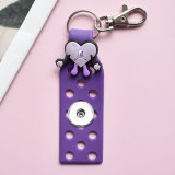 20MM Snaps button jewelry wholesale PVC PVC soft plastic DIY love rabbit doll key chain
