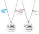 Stainless steel Stitch couple necklace love pendant