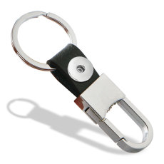 18MM Snaps button jewelry wholesale Metal genuine leather creative gift car key chain