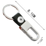 18MM Snaps button jewelry wholesale Metal genuine leather creative gift car key chain