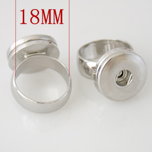 Size 8# snaps metal Ring fit Fingers diameter 18mm