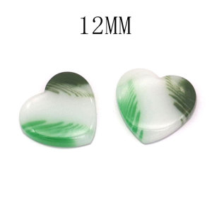 12MM love agate snap button natural stone suitable for snap button charms