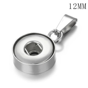 All in stainless steel  pendant fit 12MM snaps jewelry