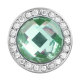 20MM Green crystal rhinestone snap button charms