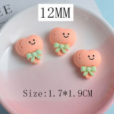 12MM Cartoon resin rabbit bear cloud diy snap button charms