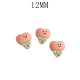 12MM Cartoon resin rabbit bear cloud diy snap button charms