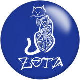 20MM zeta phi beta Print glass snaps buttons DIY jewelry