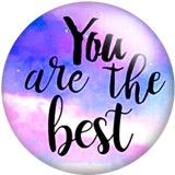 20MM words Smile to life Print glass snaps buttons  DIY jewelry