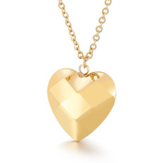 Stainless steel love hollow female cut heart-shaped necklace