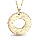 Stainless steel Mother's Day gift necklace earring set Mom