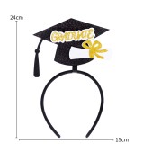 12 styles Graduation season decoration headband University kindergarten graduation ceremony photo props Bachelor's cap certificate headband