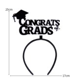 12 styles Graduation season decoration headband University kindergarten graduation ceremony photo props Bachelor's cap certificate headband