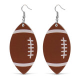 Acrylic Double sided pattern transparent new American flag basketball baseball volleyball earrings