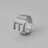 26 letters Stainless steel adjustable  ring