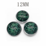 Natural stone is suitable for 12MM snap button charms