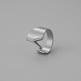26 letters Stainless steel adjustable  ring