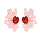 Dripped flower earrings small daisy earrings