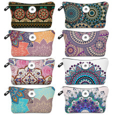 Datura Makeup Bag Multi-functional Dumpling Storage Wash Bag fit 20mm snaps chunks Snaps button jewelry wholesale