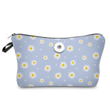 Small Daisy Makeup Bag Multi-functional Dumpling Storage Wash Bag fit 20mm snaps chunks Snaps button jewelry wholesale