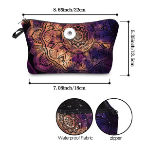 Datura Makeup Bag Multi-functional Dumpling Storage Wash Bag fit 20mm snaps chunks Snaps button jewelry wholesale