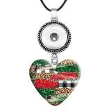 10 styles love resin  pattern Painted Love shape Metal Pendant  20MM Snaps button jewelry wholesale