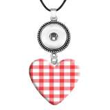 10 styles love resin USA Flag pattern Painted Love shape Metal Pendant  20MM Snaps button jewelry wholesale