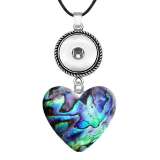 10 styles love resin Green Pretty pattern Painted Love shape Metal Pendant  20MM Snaps button jewelry wholesale