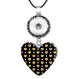 10 styles love resin Leopard print  pattern Painted Love shape Metal Pendant  20MM Snaps button jewelry wholesale