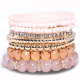 Multi-layer Bohemian bracelet glass beads bracelet