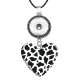 10 styles love resin Leopard print pattern Painted Love shape Metal Pendant  20MM Snaps button jewelry wholesale