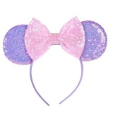 Sequin butterfly hair band red polka dot minnie mouse head band amusement park hair accessories