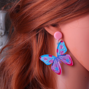 Acrylic butterfly earrings