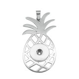 Stainless steel love Pineapple flower Pendant 20MM Snaps button jewelry wholesale