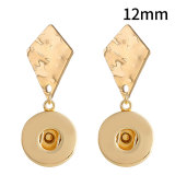 Stainless steel 12MM design  Metal Earring Snaps button jewelry wholesale