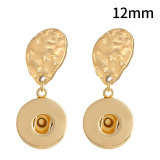Stainless steel 12MM design  Metal Earring Snaps button jewelry wholesale