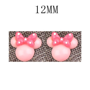 12MM Minnie resin accessories diy snap button charms