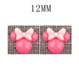 12MM Minnie resin accessories diy snap button charms
